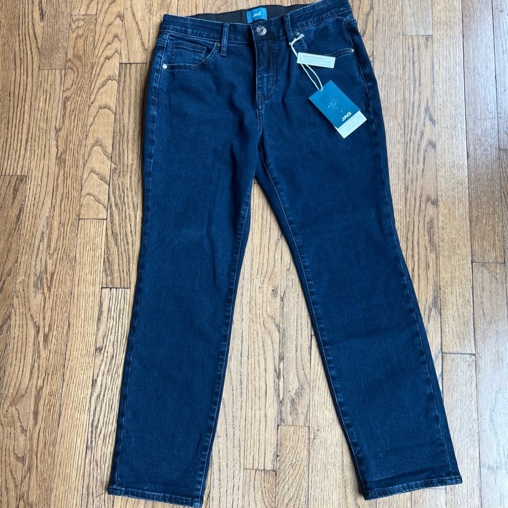 Jag Jeans Midnight Blue Straight Leg Denim Carter Girlfriend, 6P
